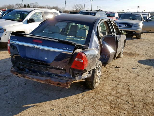 1G1ZT54845F268610 - 2005 CHEVROLET MALIBU LS BLUE photo 4