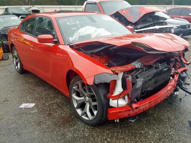 2C3CDXHG3FH836938 - 2015 DODGE CHARGER SX RED photo 1