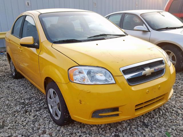 KL1TD56E19B301029 - 2009 CHEVROLET AVEO LS YELLOW photo 1