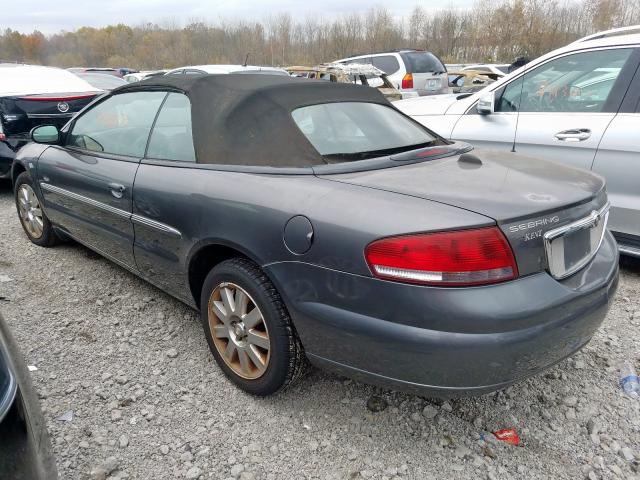 1C3EL55R84N239634 - 2004 CHRYSLER SEBRING LX CHARCOAL photo 3