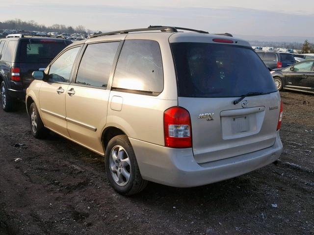 JM3LW28G6Y0146382 - 2000 MAZDA MPV WAGON BEIGE photo 3