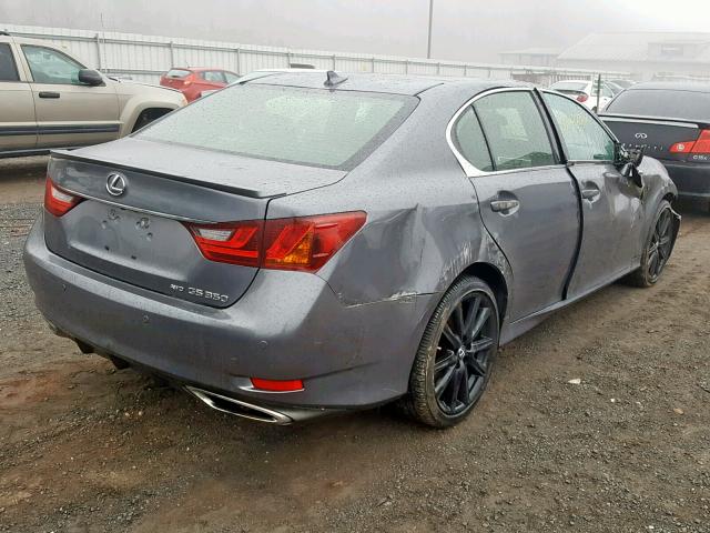 JTHCE1BL7D5006669 - 2013 LEXUS GS 350 GRAY photo 4