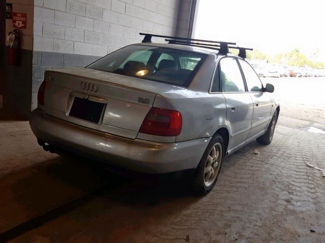 WAUED28D7WA238411 - 1998 AUDI A4 2.8 QUA SILVER photo 4