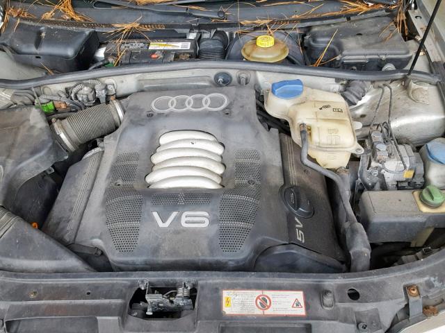 WAUED28D7WA238411 - 1998 AUDI A4 2.8 QUA SILVER photo 7