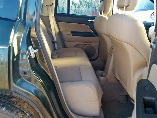 1J4NT1FA6AD652810 - 2010 JEEP COMPASS SP მწვანე ფოტო 6