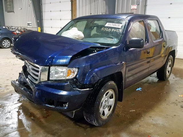 5FPYK1F24DB009794 - 2013 HONDA RIDGELINE BLUE photo 2