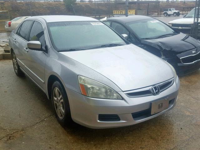 1HGCM56376A088677 - 2006 HONDA ACCORD SE SILVER photo 1