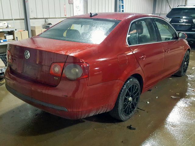 3VWST81K96M795373 - 2006 VOLKSWAGEN JETTA TDI BURGUNDY photo 4