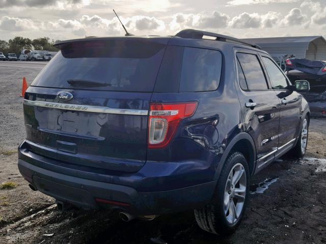 1FMHK7F87BGA75433 - 2011 FORD EXPLORER L BLUE photo 4