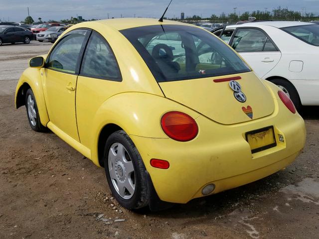3VWCP21C41M462375 - 2001 VOLKSWAGEN NEW BEETLE Sarı foto 3