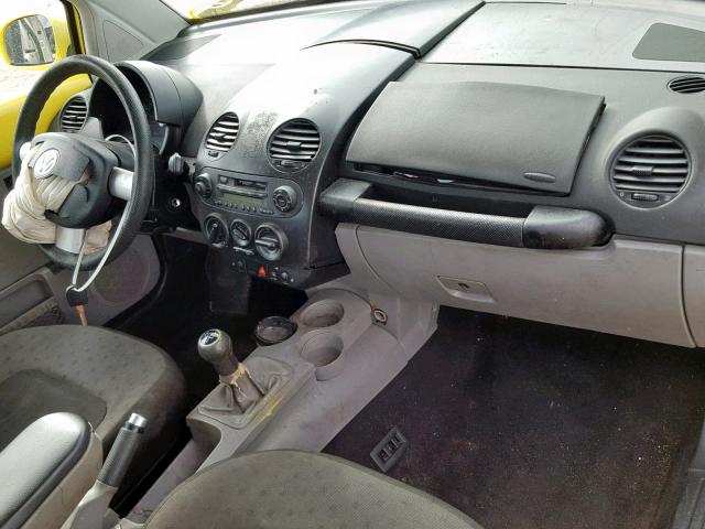 3VWCP21C41M462375 - 2001 VOLKSWAGEN NEW BEETLE Sarı foto 9