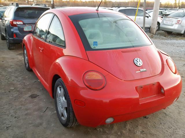 3VWCC21C3XM432918 - 1999 VOLKSWAGEN NEW BEETLE RED photo 3