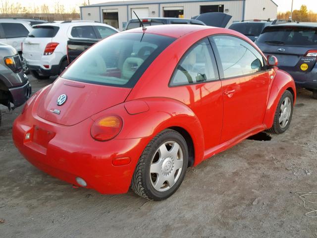 3VWCC21C3XM432918 - 1999 VOLKSWAGEN NEW BEETLE RED photo 4