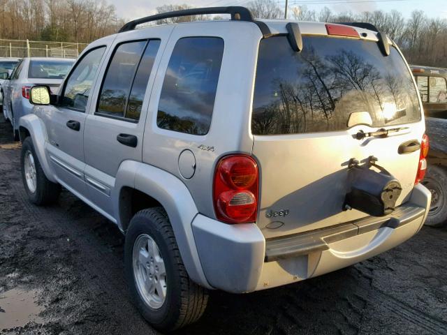 1J4GL58K62W130822 - 2002 JEEP LIBERTY LI SILVER photo 3