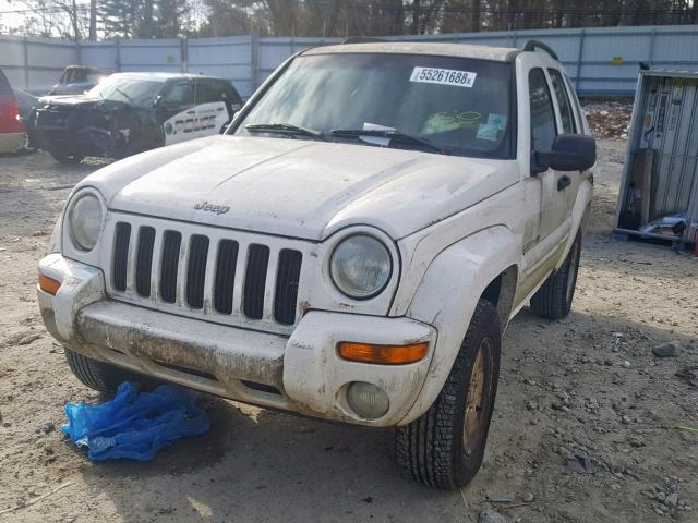 1J8GL58K02W191503 - 2002 JEEP LIBERTY LI WHITE photo 2