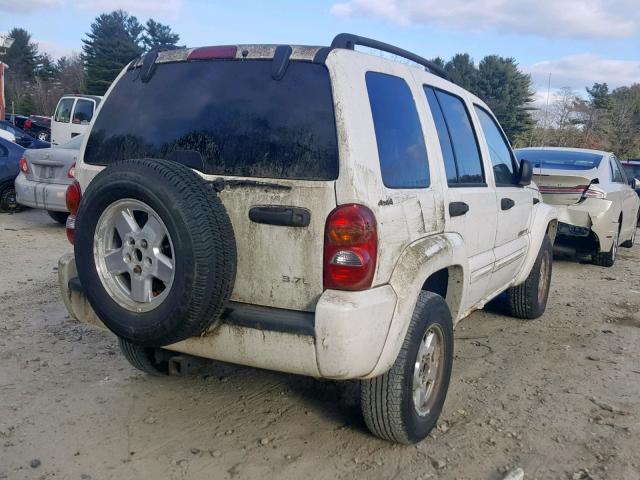 1J8GL58K02W191503 - 2002 JEEP LIBERTY LI WHITE photo 4