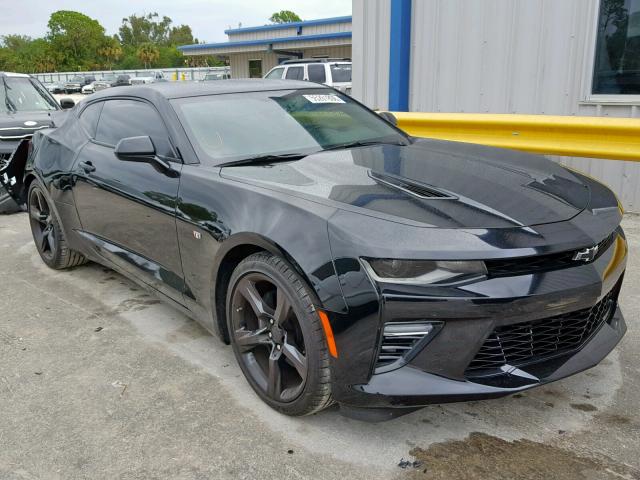 1G1FE1R71J0146337 - 2018 CHEVROLET CAMARO SS BLACK photo 1