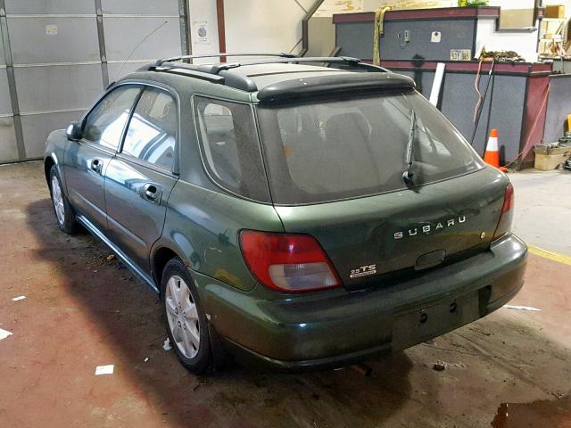 JF1GG65552H831652 - 2002 SUBARU IMPREZA TS GREEN photo 3