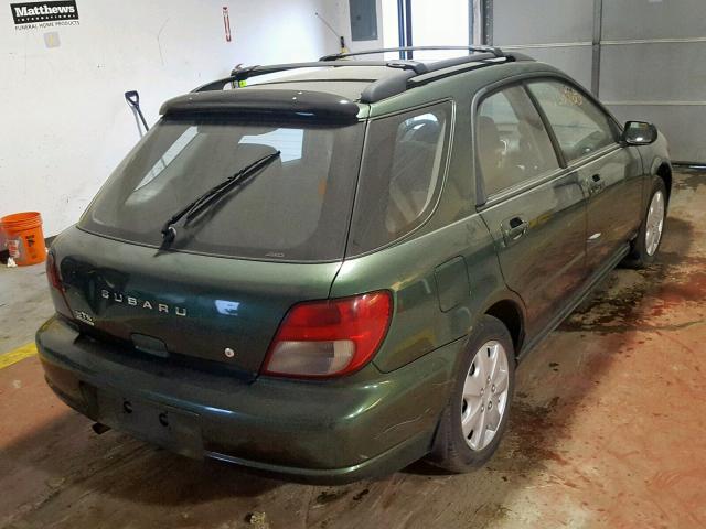 JF1GG65552H831652 - 2002 SUBARU IMPREZA TS GREEN photo 4