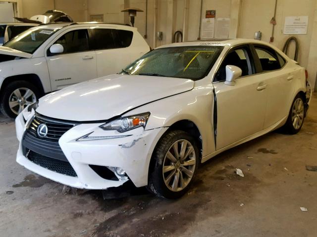 JTHBF1D28F5069215 - 2015 LEXUS IS 250 WHITE photo 2