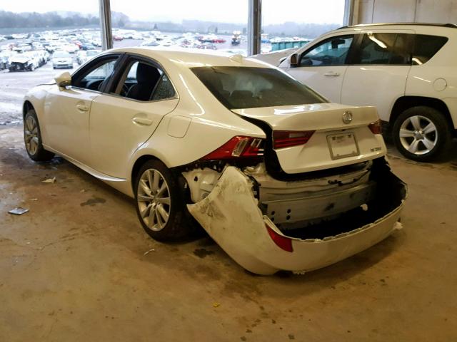 JTHBF1D28F5069215 - 2015 LEXUS IS 250 WHITE photo 3