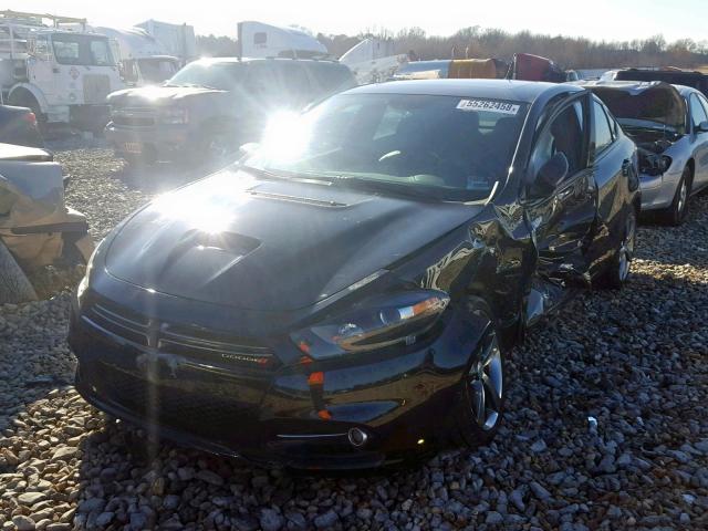 1C3CDFEB6GD623886 - 2016 DODGE DART GT BLACK photo 2