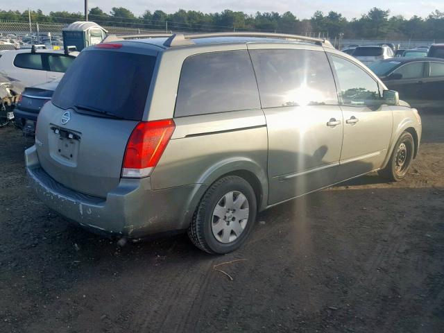 5N1BV28U36N106611 - 2006 NISSAN QUEST S GREEN photo 4