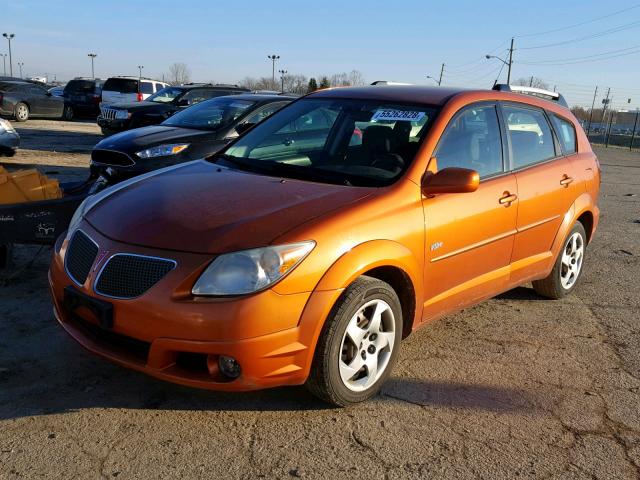 5Y2SL63875Z453524 - 2005 PONTIAC VIBE ORANGE photo 2