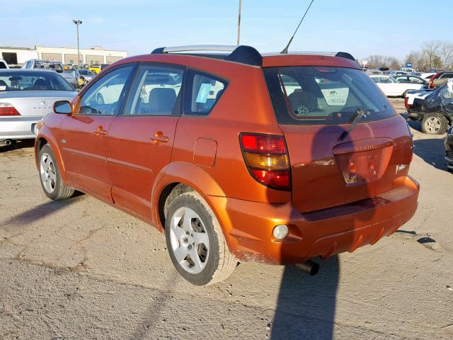 5Y2SL63875Z453524 - 2005 PONTIAC VIBE ORANGE photo 3