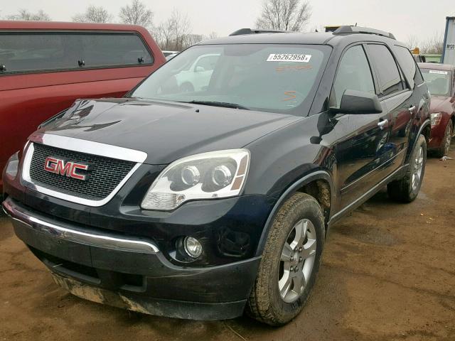 1GKKVNED2CJ298833 - 2012 GMC ACADIA SLE BLACK photo 2