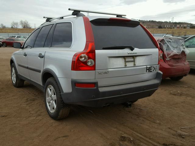 YV1CY592951163796 - 2005 VOLVO XC90 SILVER photo 3