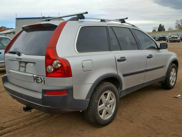 YV1CY592951163796 - 2005 VOLVO XC90 SILVER photo 4