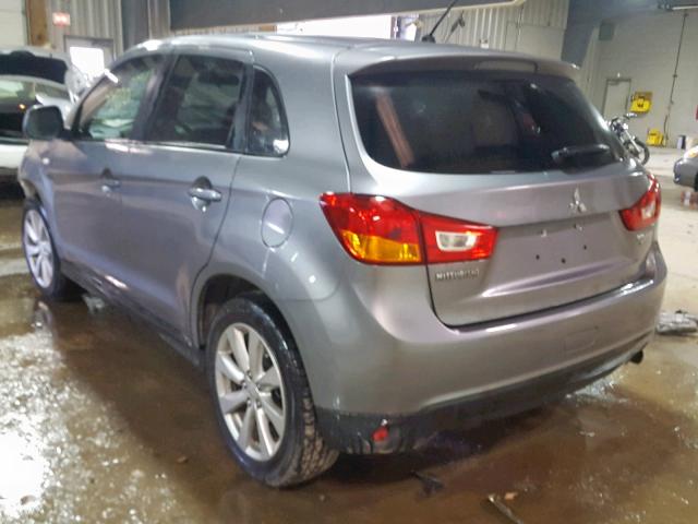 4A4AR3AU6FE021078 - 2015 MITSUBISHI OUTLANDER CHARCOAL photo 3