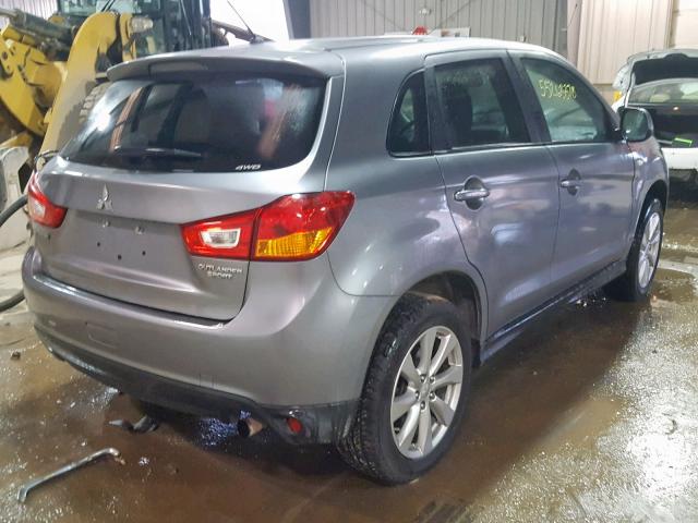 4A4AR3AU6FE021078 - 2015 MITSUBISHI OUTLANDER CHARCOAL photo 4