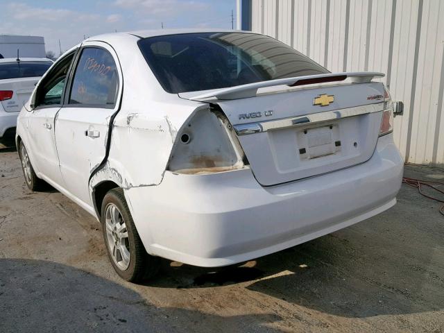 KL1TG5DE7BB134272 - 2011 CHEVROLET AVEO LT WHITE photo 3