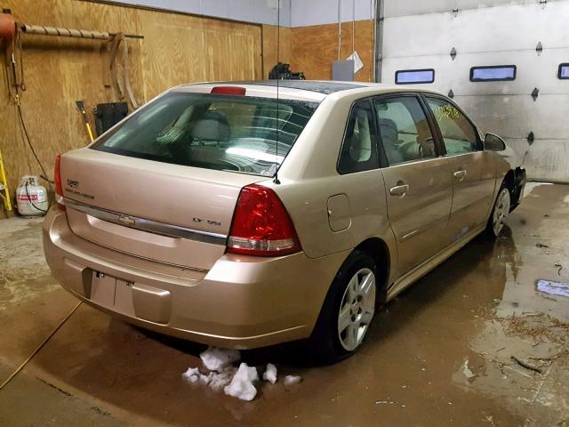 1G1ZT61806F212109 - 2006 CHEVROLET MALIBU MAX GOLD photo 4