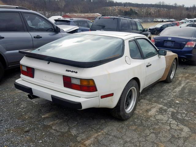 WP0AA0943GN460869 - 1986 PORSCHE 944 WHITE photo 4