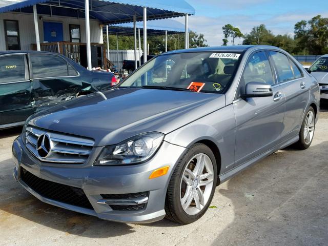 WDDGF4HB2DA792118 - 2013 MERCEDES-BENZ C 250 SILVER photo 2