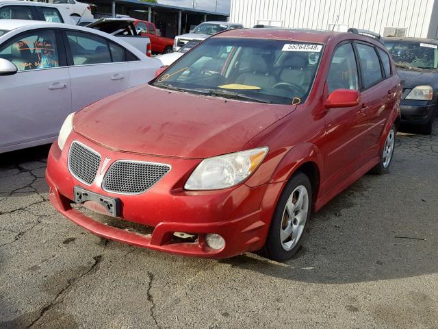 5Y2SL65857Z431019 - 2007 PONTIAC VIBE BURGUNDY photo 2