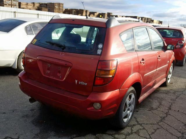 5Y2SL65857Z431019 - 2007 PONTIAC VIBE BURGUNDY photo 4