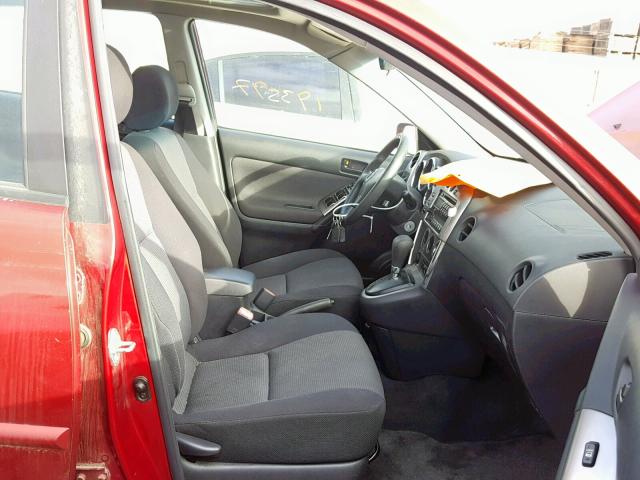 5Y2SL65857Z431019 - 2007 PONTIAC VIBE BURGUNDY photo 5