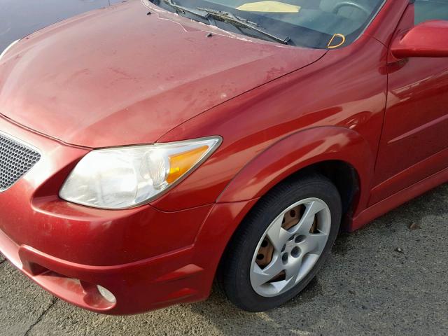 5Y2SL65857Z431019 - 2007 PONTIAC VIBE BURGUNDY photo 9