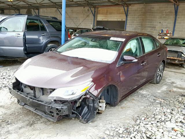 4T1BK1EBXHU259680 - 2017 TOYOTA AVALON XLE MAROON photo 2