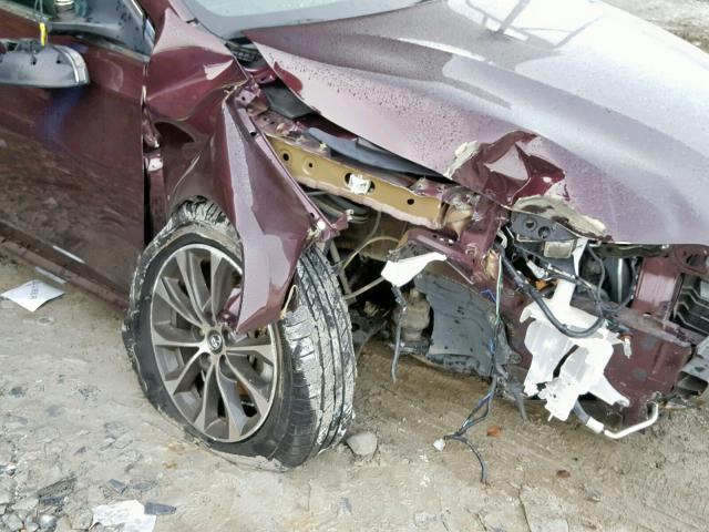 4T1BK1EBXHU259680 - 2017 TOYOTA AVALON XLE MAROON photo 9