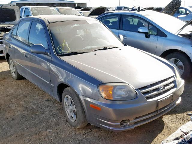 KMHCG45C95U580962 - 2005 HYUNDAI ACCENT GL GRAY photo 1