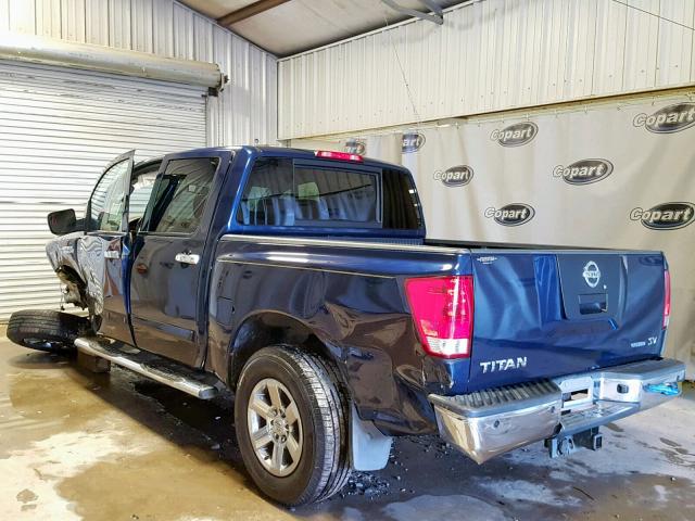 1N6BA0ED3BN322829 - 2011 NISSAN TITAN S BLUE photo 3