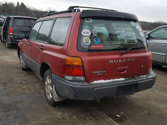 JF1SF6354YH728019 - 2000 SUBARU FORESTER L RED photo 3