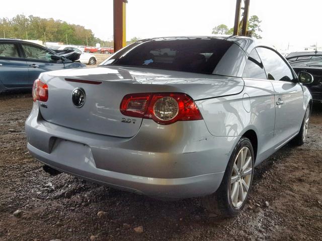 WVWBA71FX7V037636 - 2007 VOLKSWAGEN EOS 2.0T SILVER photo 4