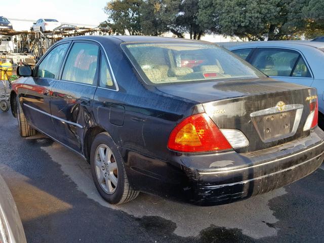 4T1BF28B91U141616 - 2001 TOYOTA AVALON XL BLACK photo 3