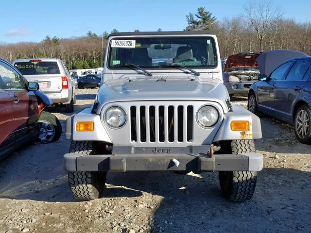 1J4FA29104P712739 - 2004 JEEP WRANGLER / SILVER photo 9